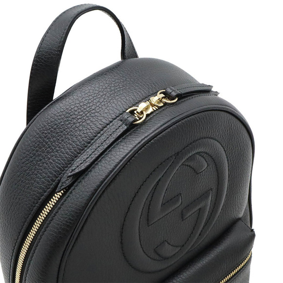 GUCCI Black Leather Backpack - Picture 5 of 8